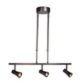 Access Lighting Sleek, 3 Light LED Pendant Spotlight, Bronze Finish, Glass 63063LEDD-BRZ